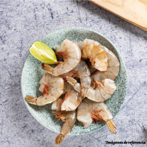 Empaque de langostino crudo con cáscara Frigogher por 500 gramos.
